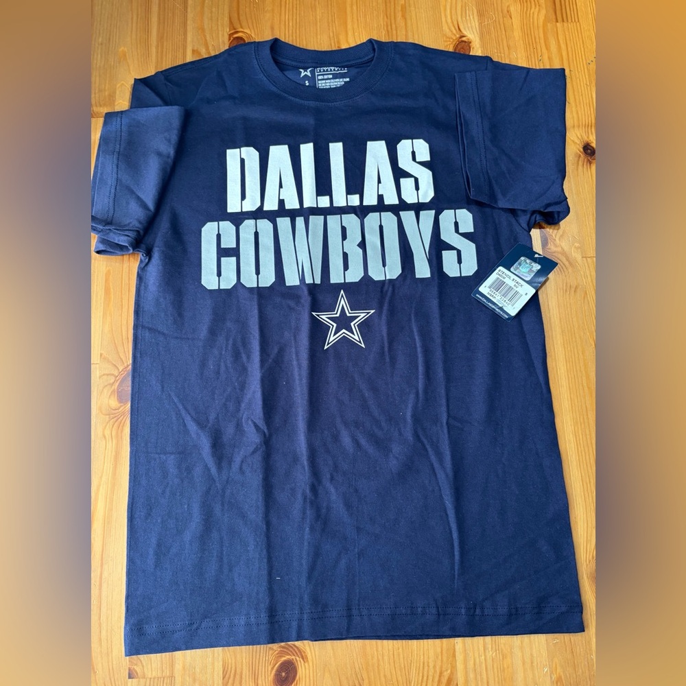 Men's Dallas‎ Cowboys Authentic Stencil Stack T-Shirt Size S